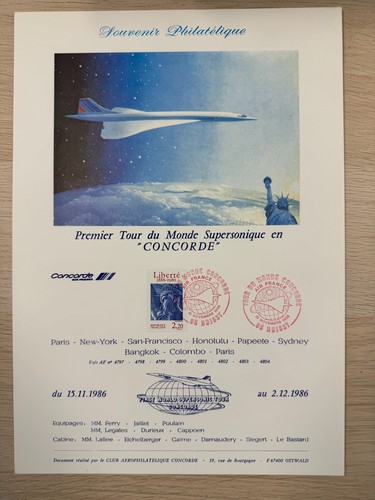 Concorde 1st world tour - concorde,