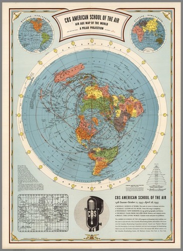 Flat earth map cbs - cbs, american